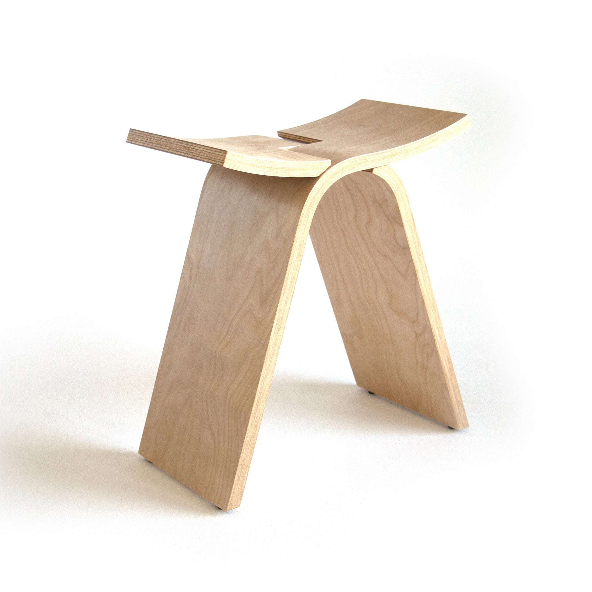 Interlochen Stool - Handmade Mid Century Modern Bent Plywood by Ciseal