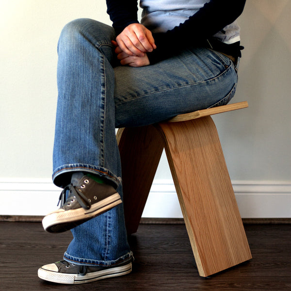 Interlochen Stool - Handmade Mid Century Modern Bent Plywood by Ciseal