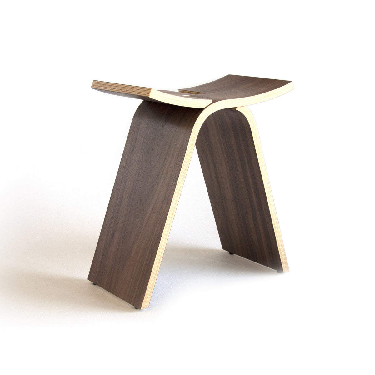 Interlochen Stool - Handmade Mid Century Modern Bent Plywood by Ciseal