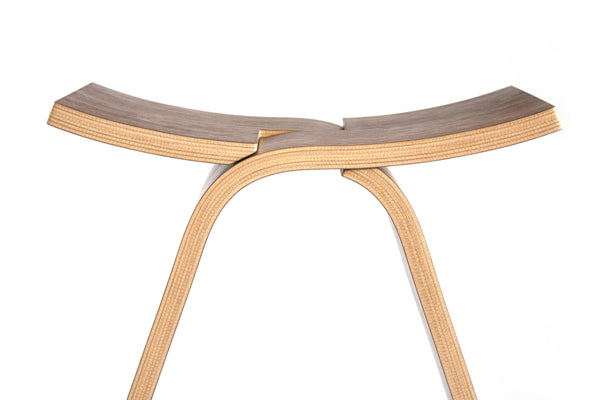 Interlochen Stool - Handmade Mid Century Modern Bent Plywood by Ciseal